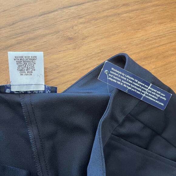 Lafayette 148 Workstyle Pant Size 10 Navy New - Picture 4 of 8